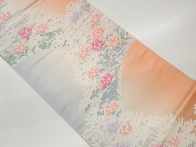 JAPANESE FUKURO OBI / WOVEN FLORAL PLANTS
